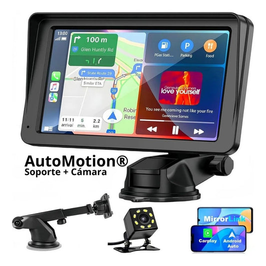 🚗 AutoMotion® - Pantalla Touch Inteligente Apple CarPlay y Android Auto Incluye Cámara De Reversa 📱✨