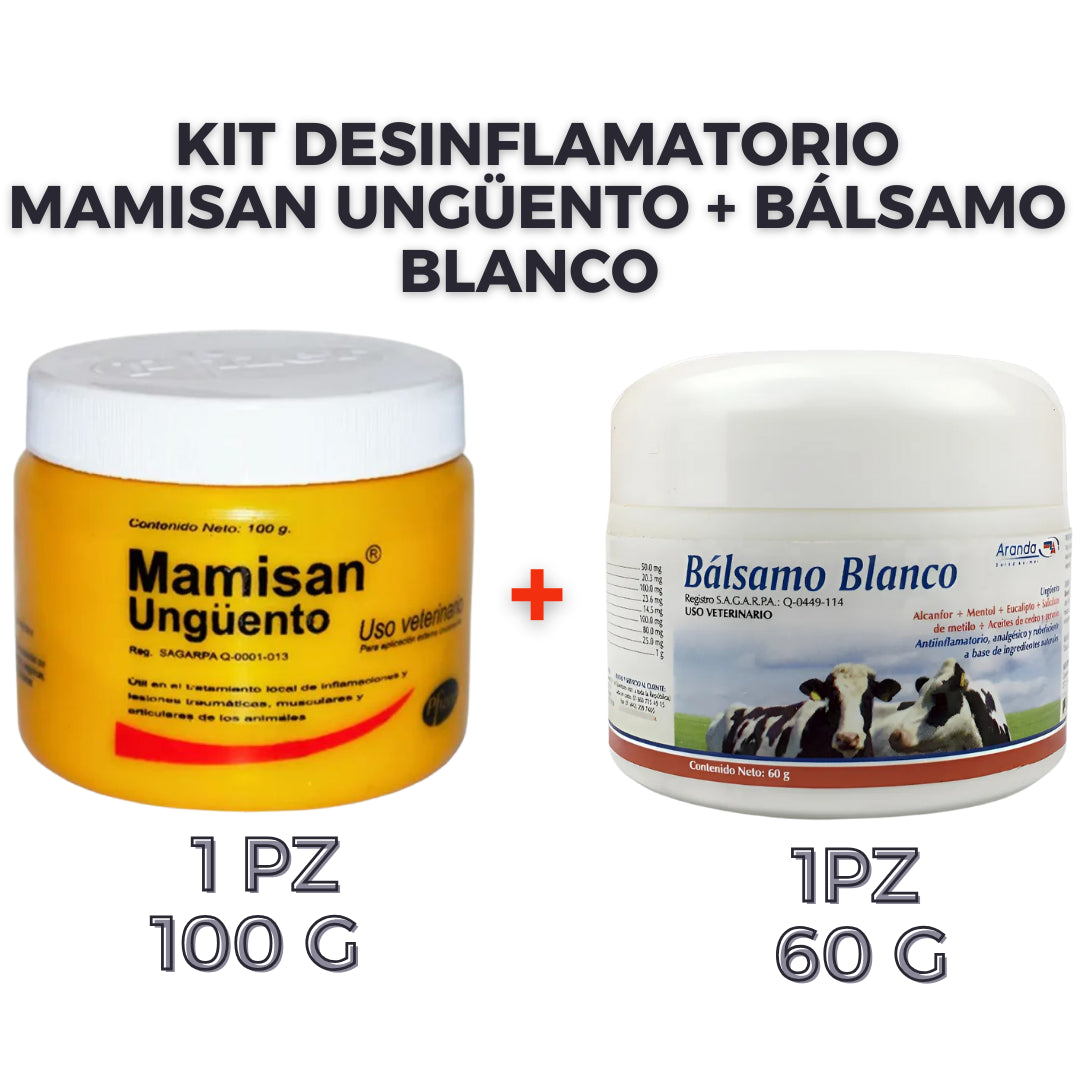 🧴 Kit Desinflamatorio® - Mamisan Ungüento + Bálsamo Blanco ✨