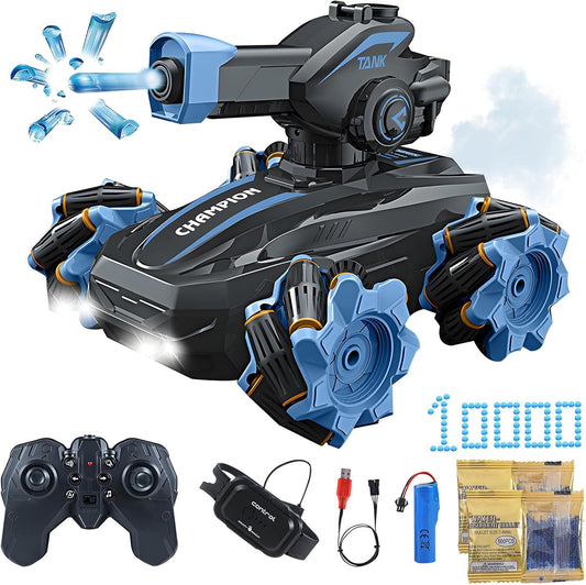 PROMO SEGUNDO 🎮⚙️ RC Tank® - Tanque RC Inteligente con Disparo de Gel-balls (agua) 💦