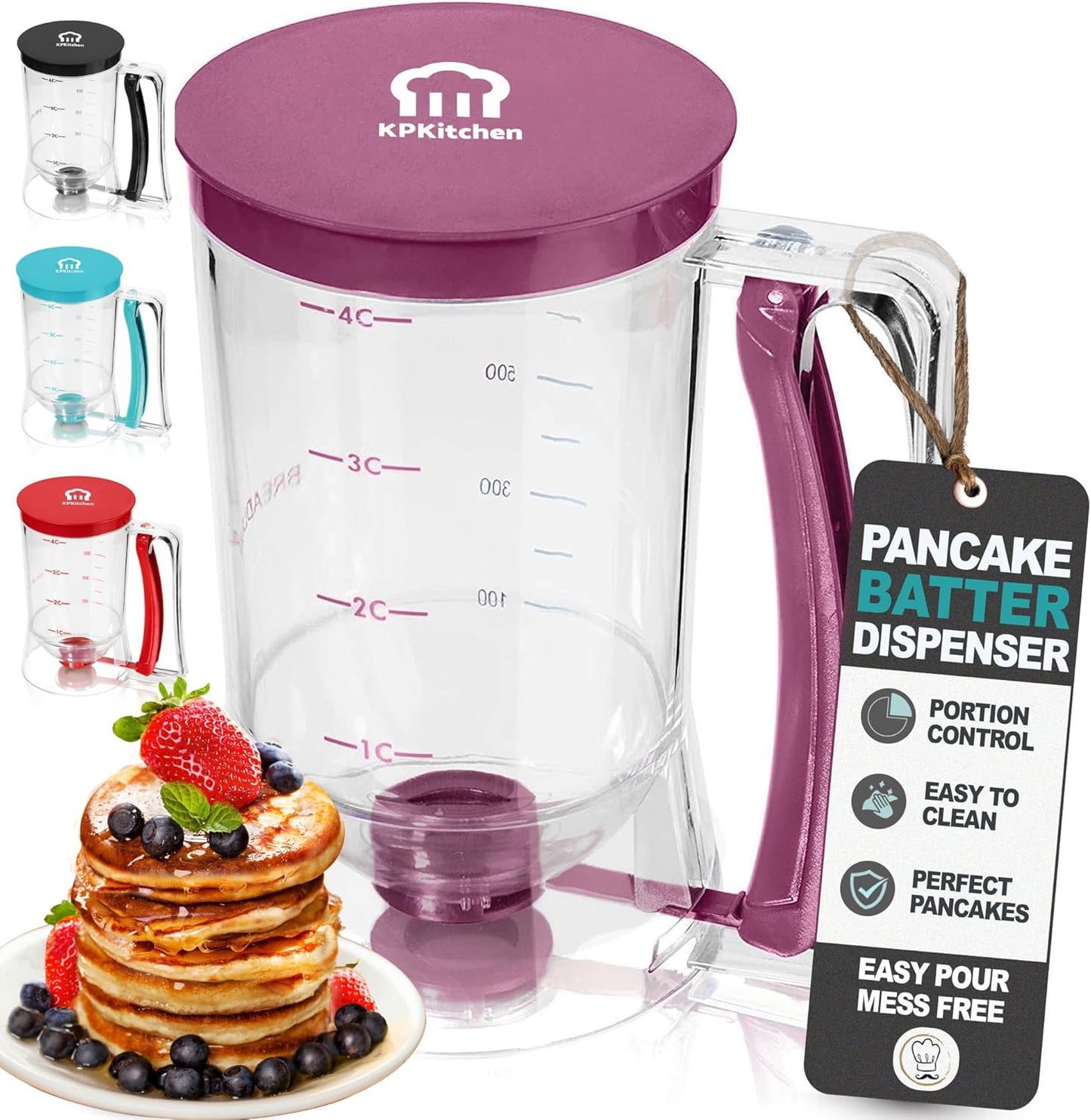 PROMO SEGUNDO 🍳Batter Dispenser® - Dispensador de Masa para Hotcakes, Panquecitos y Waffles🥞✨
