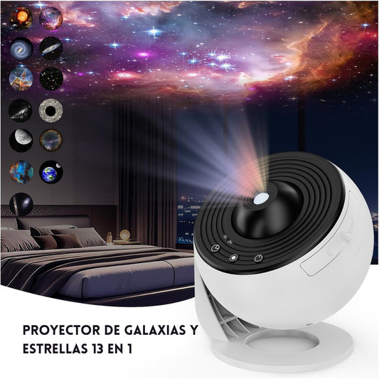 🌌 StarLux® - Proyector de Galaxias y Estrellas Con 13 Discos De Película Intercambiables ⭐