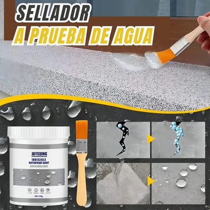 💦 AquaFix® - Kit Sellador E Impermeabilizante Multiusos ⭐   (1.2kg de producto + 4 brochas)